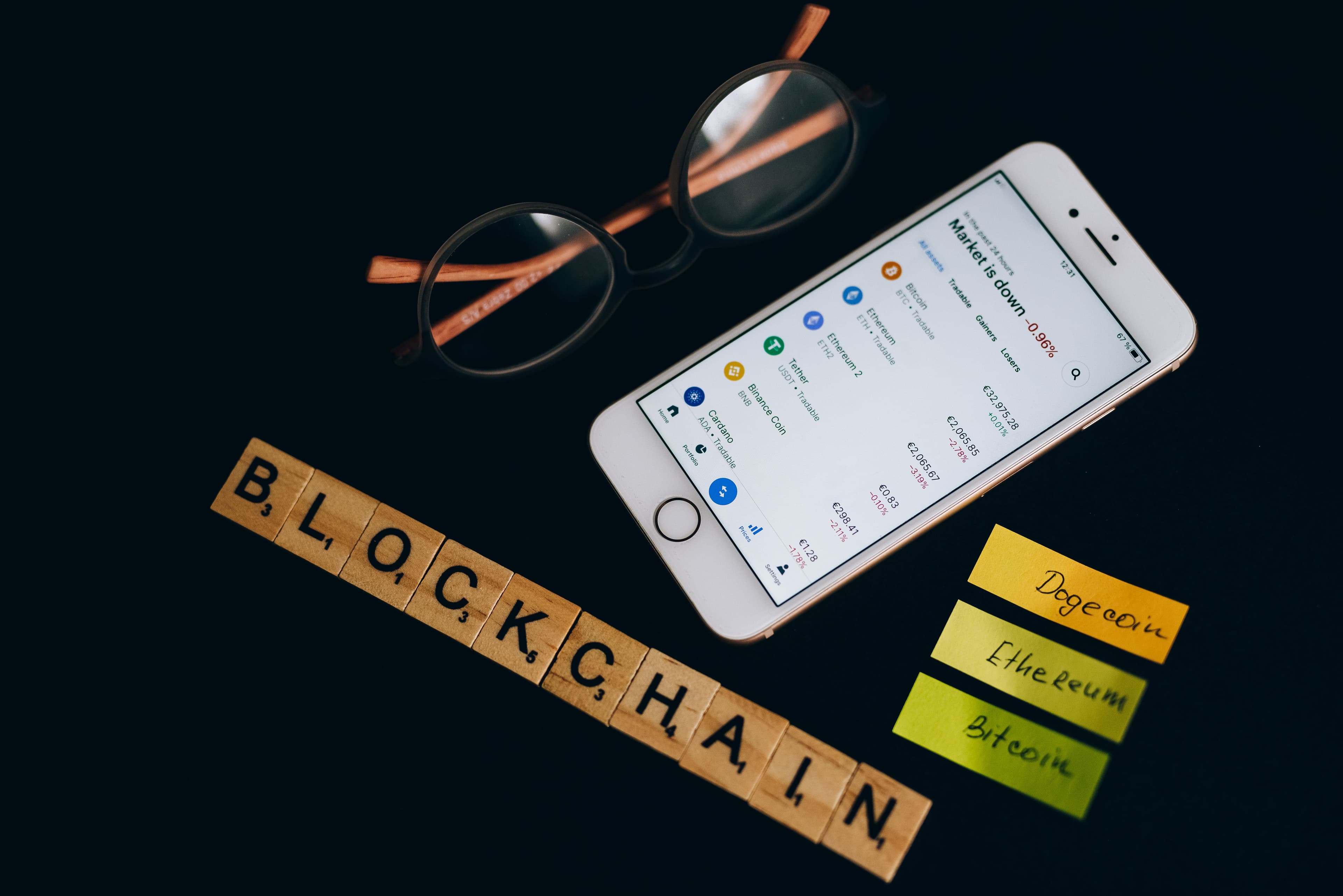 Crypto investment background